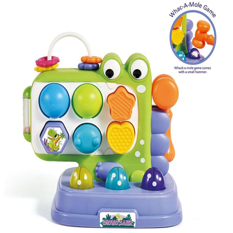 Dinosaur Whack-A-Mole Game, Mole Game Hammering Interactive Toys Pounding Toy With Sound And Light, Pounding Toddler Toys For Boys Girls And Kids