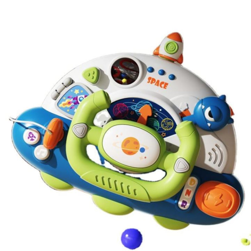 UFO Steering Wheel Baby Toys with Music Lights and Sounds