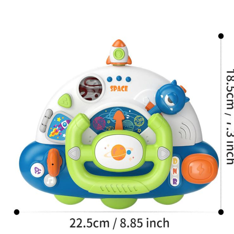 UFO Steering Wheel Baby Toys with Music Lights and Sounds