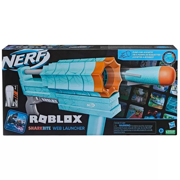 Nerf Roblox Sharkbite Web Launcher Dart Blaster Toy
