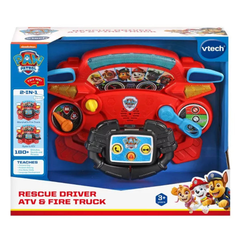 VTech PAW Patrol Rescue Driver ATV Fire Truck