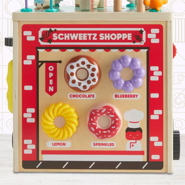 FAO Schwarz Busy City Wooden Activity Cube