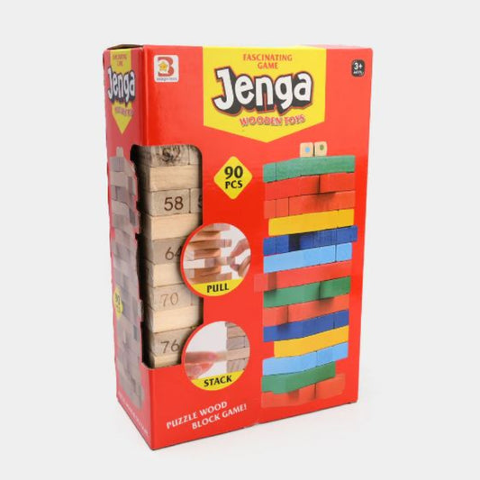 Jenga Game Wooden Blocks, Stacking Tower Game | 90PCS