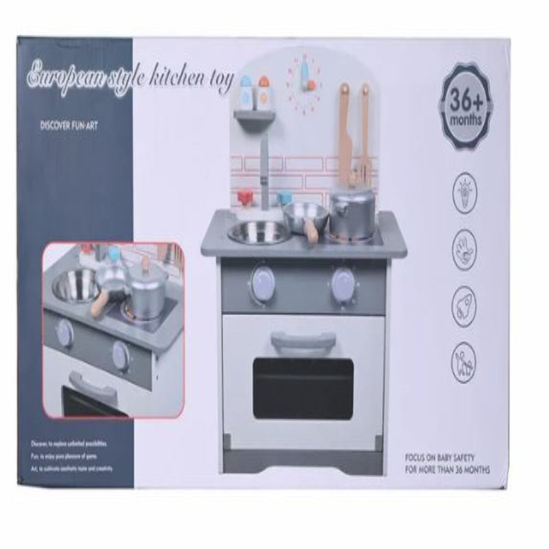 Wooden Mini Pretend European Style Kitchen Set