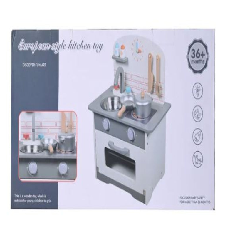 Wooden Mini Pretend European Style Kitchen Set