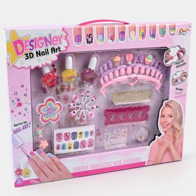 Nail Art Fashion Kit Play Set For Girls