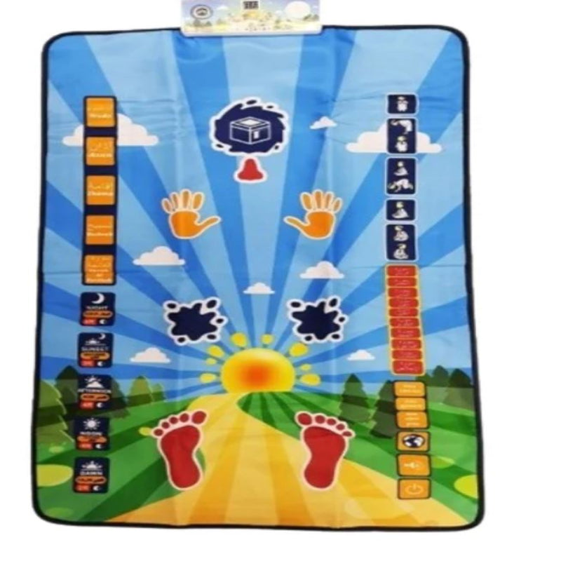 Muslim Children’s Prayer Mat with Speaker Educational Islamic Learning Mat
