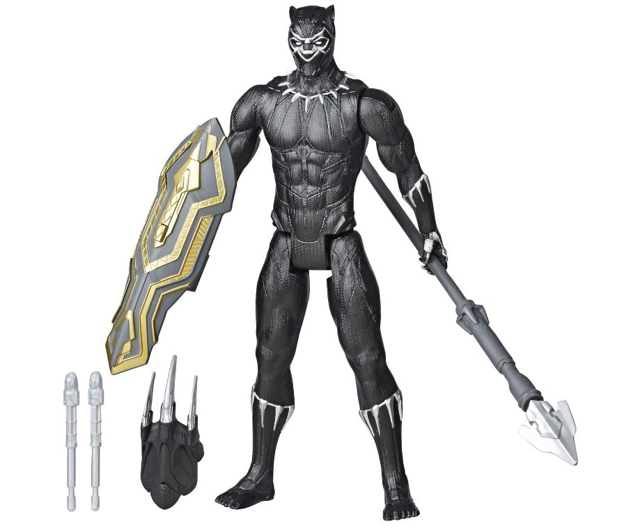 Avengers Titan Hero Series Blast Gear Deluxe Black Panther Action Figure, 12-Inch Toy, Inspired by Marvel Comics