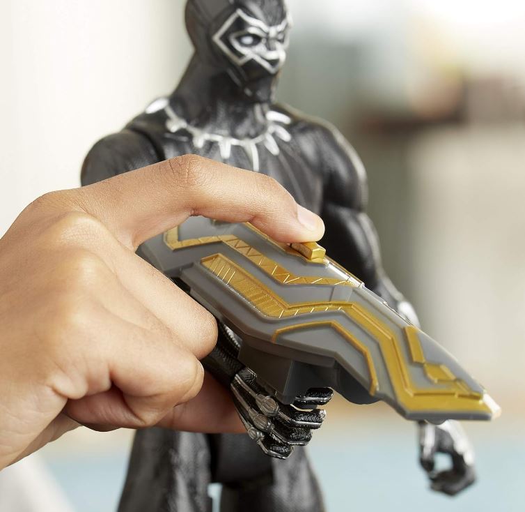 Avengers Titan Hero Series Blast Gear Deluxe Black Panther Action Figure, 12-Inch Toy, Inspired by Marvel Comics