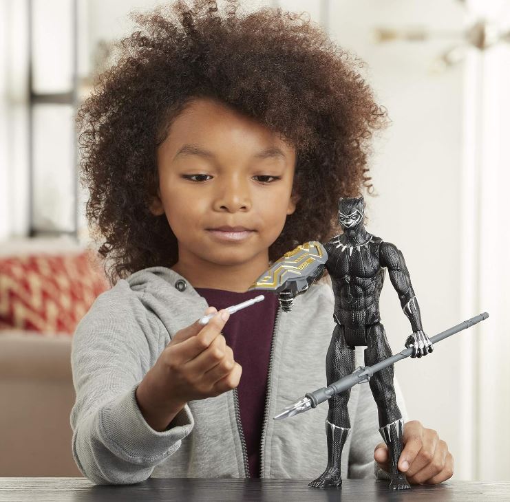 Avengers Titan Hero Series Blast Gear Deluxe Black Panther Action Figure, 12-Inch Toy, Inspired by Marvel Comics