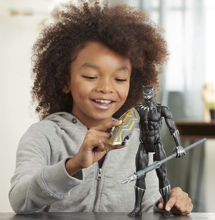 Avengers Titan Hero Series Blast Gear Deluxe Black Panther Action Figure, 12-Inch Toy, Inspired by Marvel Comics