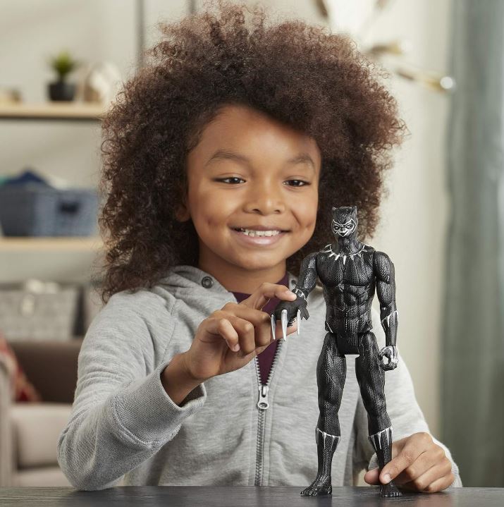 Avengers Titan Hero Series Blast Gear Deluxe Black Panther Action Figure, 12-Inch Toy, Inspired by Marvel Comics