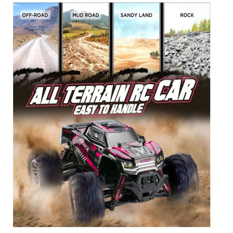 VATOS High Speed Off Road Vehicle 4WD 1:20 Scale 26km/h 2.4GHz RC Monster Truck Racing Car Buggy Truck Crawler Hobby Toy for Kids (Purple)