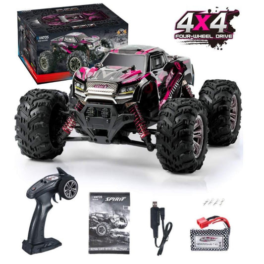 VATOS High Speed Off Road Vehicle 4WD 1:20 Scale 26km/h 2.4GHz RC Monster Truck Racing Car Buggy Truck Crawler Hobby Toy for Kids (Purple)