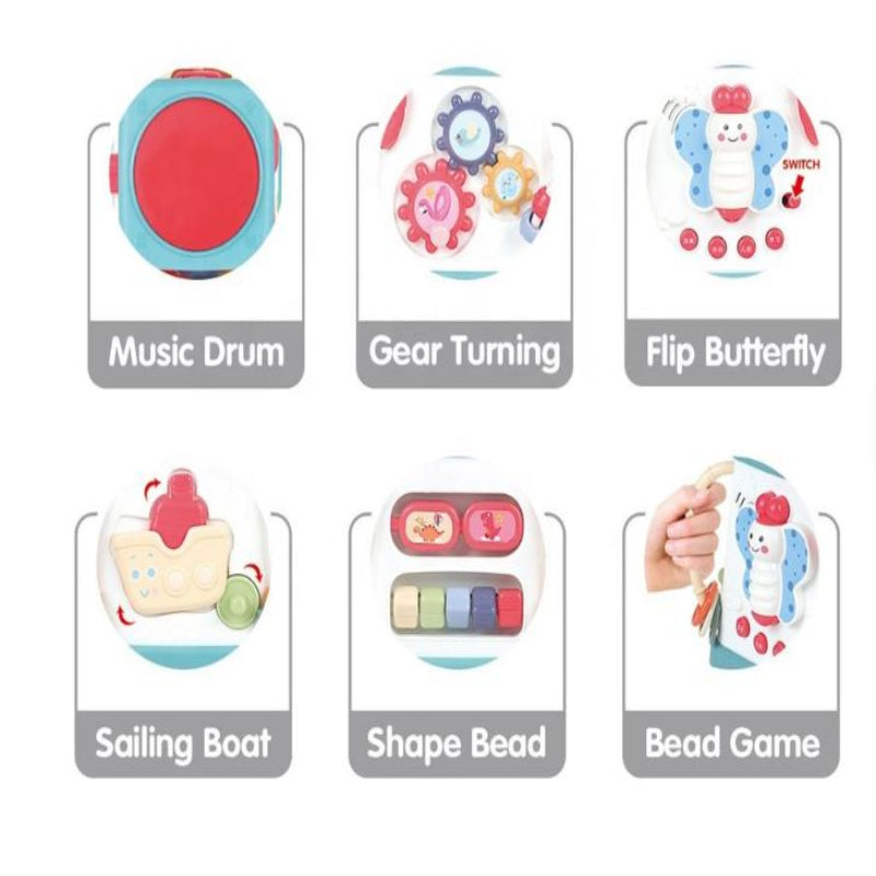 Multifunctional Early Learning Wisdom Musical Toy Drum Baby Activity Musical Cube