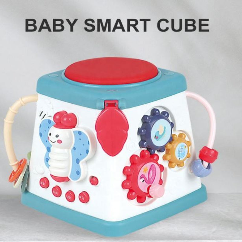 Multifunctional Early Learning Wisdom Musical Toy Drum Baby Activity Musical Cube