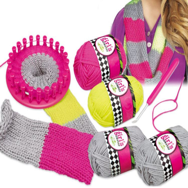 5+ Simple Crochet Machine Toys Set Scarf Kids Knitting Tools