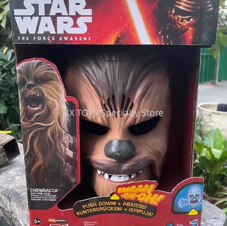 Star Wars The Force Awakens Movie Roaring Chewbacca Wookiee Electronic Sounds Effects Mask Children's Cosplay Toys Birthday Gift