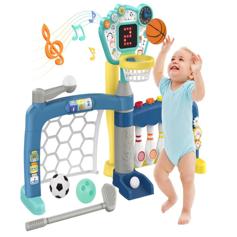 AIGIMU Toddler Basketball Hoop with Adjustable Height