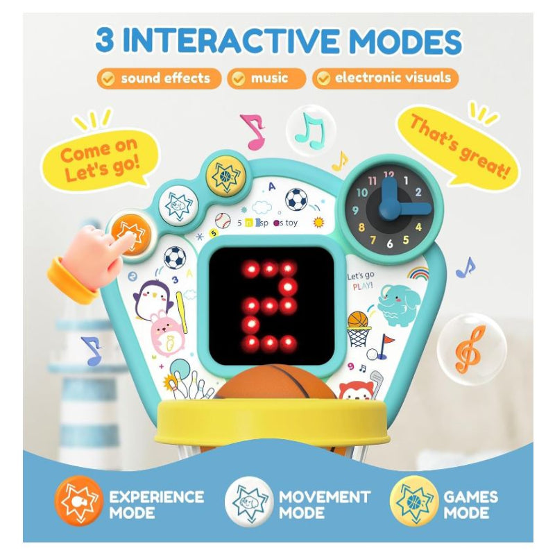 AIGIMU Toddler Basketball Hoop with Adjustable Height