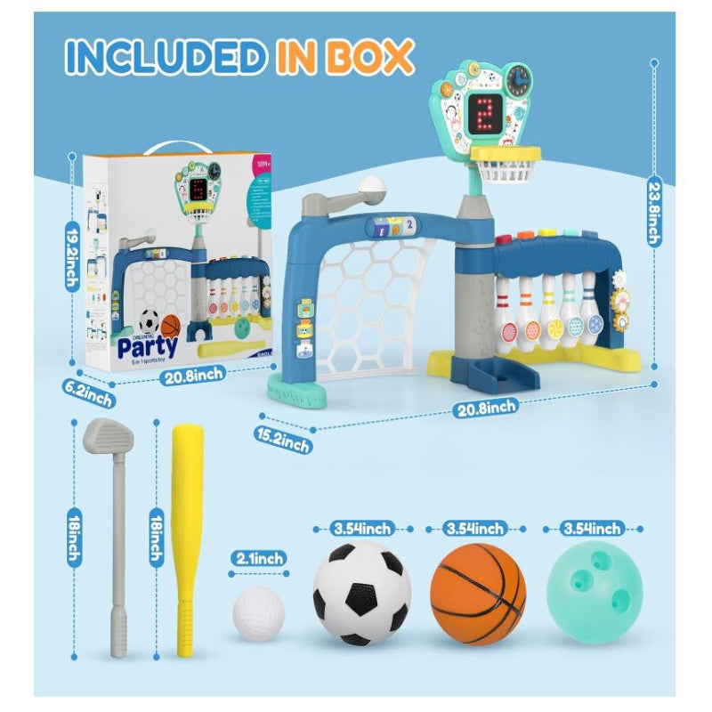 AIGIMU Toddler Basketball Hoop with Adjustable Height