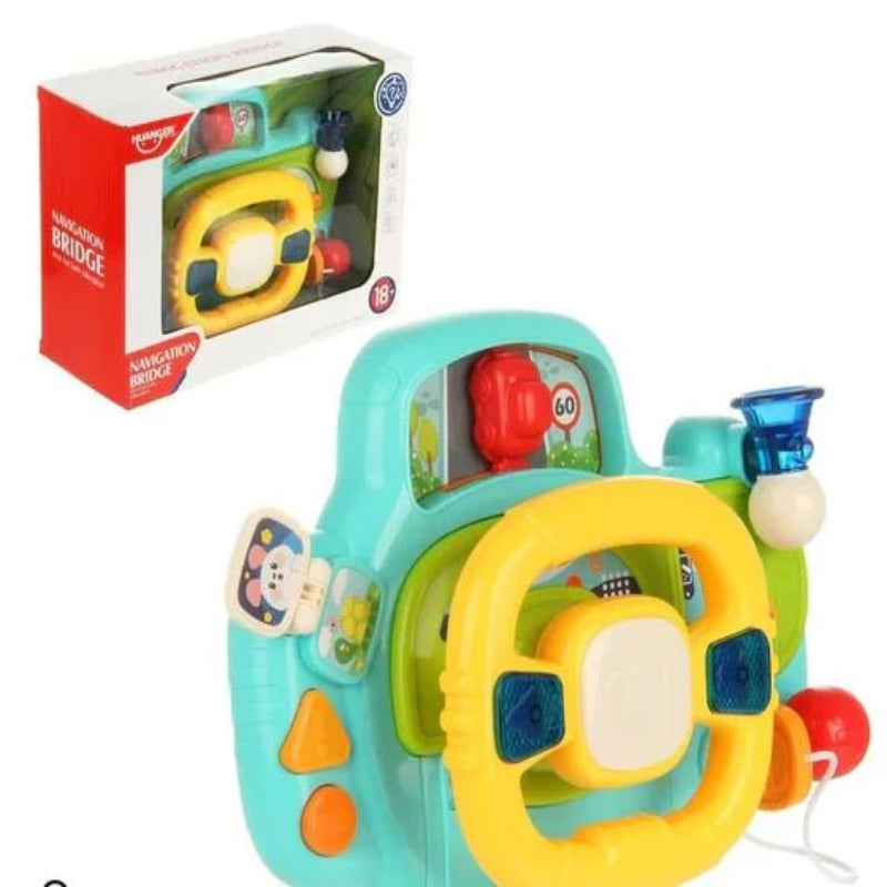 Huanger Interactive Steering Wheel Navigation Bridge Play Set