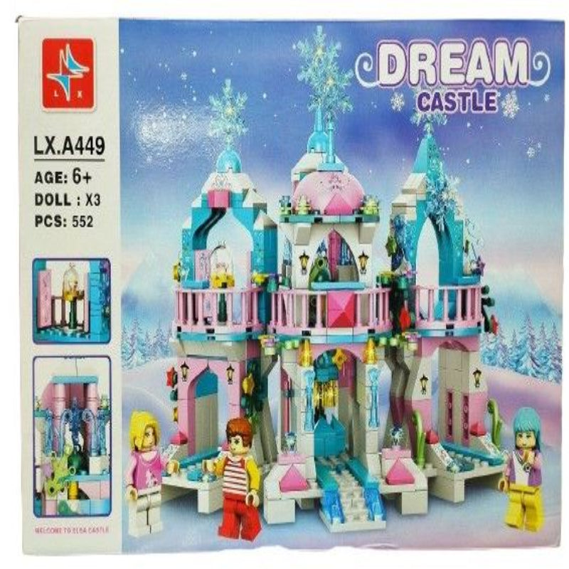 Frozen Castle Building Kit Princess Magical Ice Palace Creative Toy Building Set
