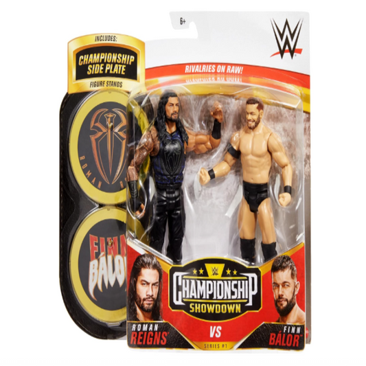 WWE Roman Reigns vs Finn Balor Championship Showdown 2 Pack 6 in Action Figures Monday Night RAW Battle Pack for Ages 6 Years Old and Up