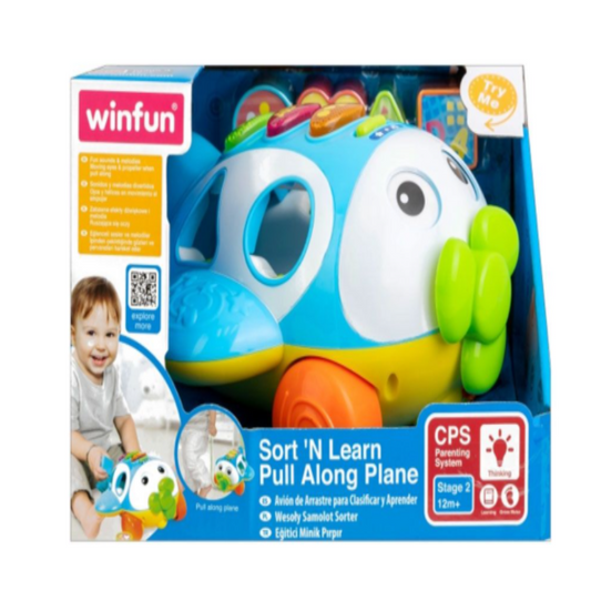 WINFUN SORT N LEARN PULL ALONG PLANE