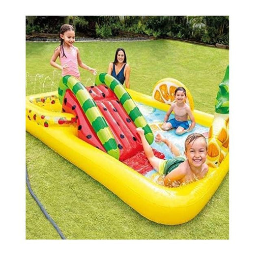 Adlon Baby Inflatable Pool, Swimming Pool with Pump, Indoor & Outdoor Swimming Pool for Kids, Swim Center Family Lounge Pool (Fruit Design Swimming Pool)