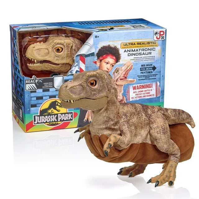 Jurassic Park World Real FX BABY T-REX Realistic Dinosaur Puppet Toy NWB Moves