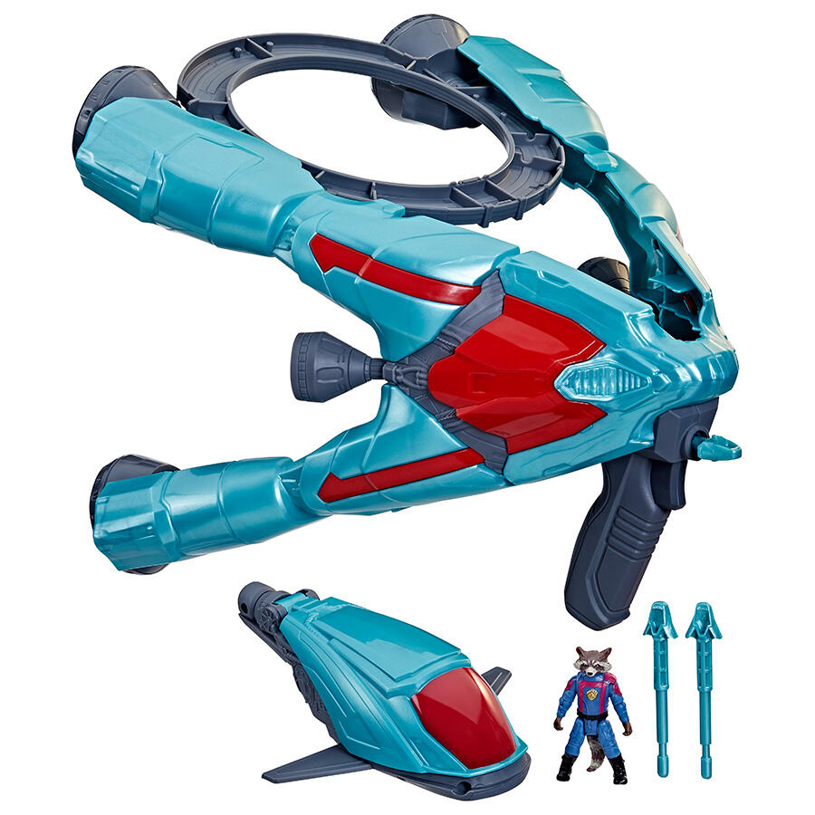 Marvel Guardians of the Galaxy Vol. 3 Epic Hero Series Galactic Spaceship Vehicle & Action Figure [with Rocket Raccoon]
