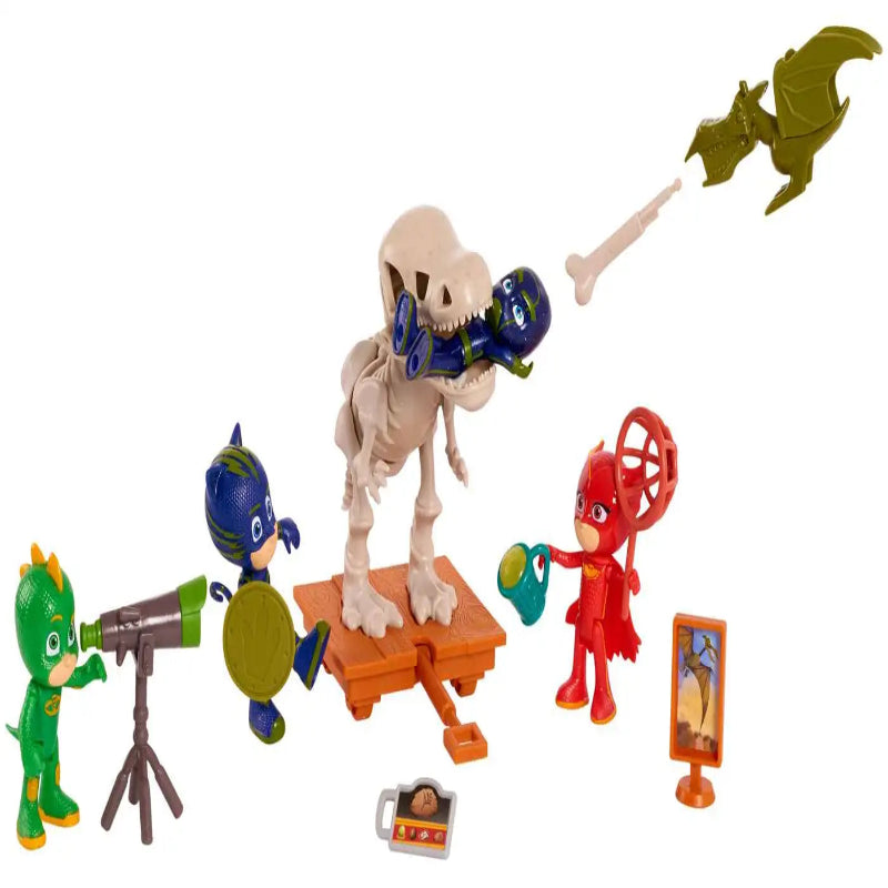 PJ Masks Dino Trouble Deluxe 14 Piece Figure Set