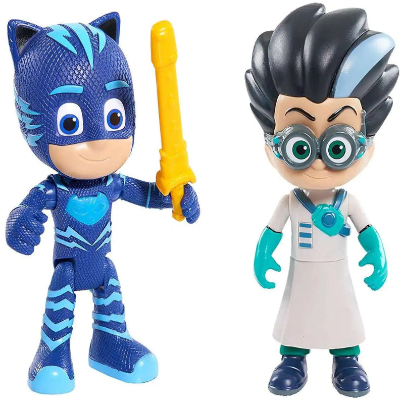 NEW Disney PJ Masks Catboy & Romeo Deluxe Talking Action Figure 2-Pack