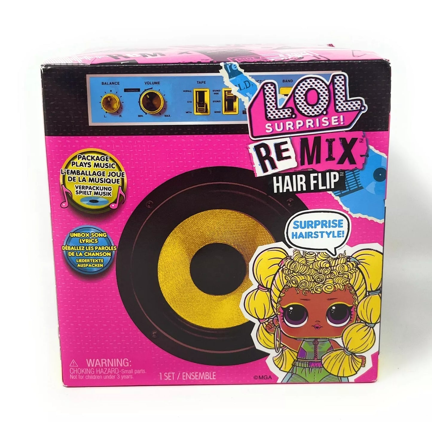 L.O.L. Surprise! Remix Hair Flip Dolls with 15 Surprises