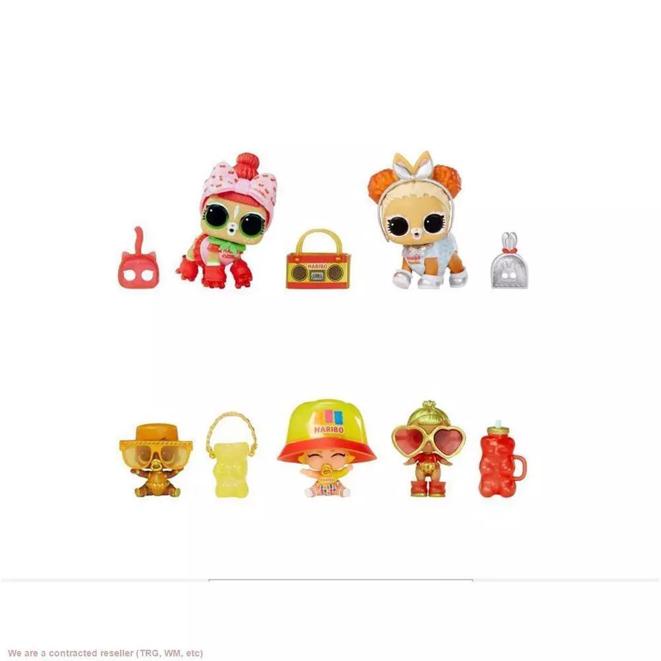 L.O.L. Surprise! Loves Mini Sweets X HARIBO Party Pack with 9 Dolls, 45+