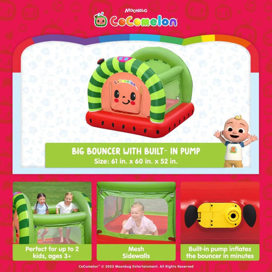 Cocomelon Big Bouncer With Built-In Pump