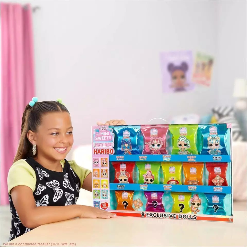 L.O.L. Surprise! Loves Mini Sweets X HARIBO Party Pack with 9 Dolls, 45+