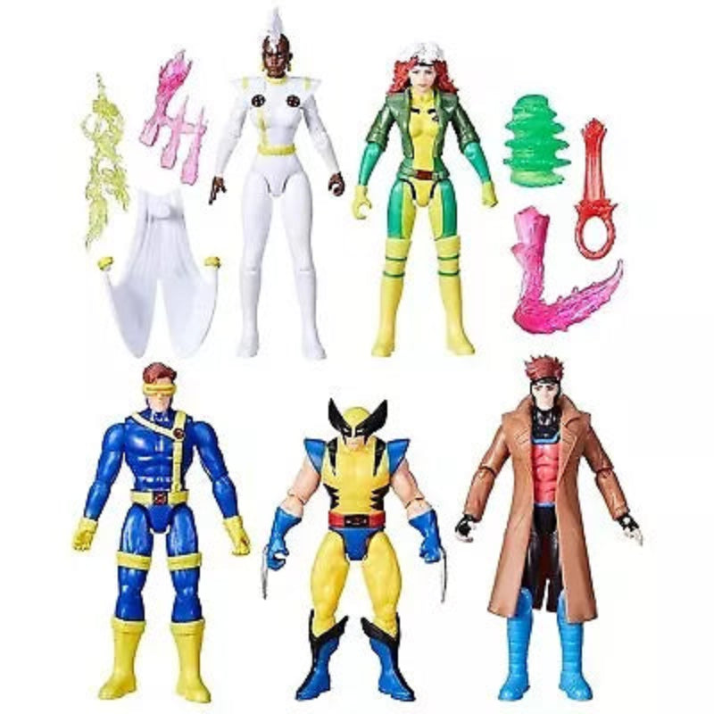 Marvel X-Men 97 Storm, Rogue, Cyclops, Wolverine & Gambit Exclusive Action Figure 5-Pack